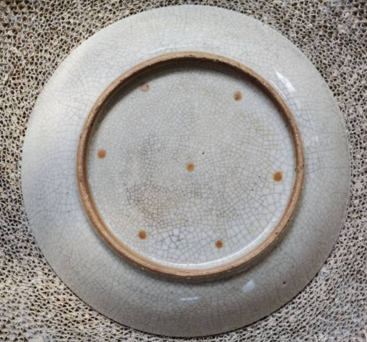 古玩陶瓷哥釉七星盤拍賣，當前價格1200元