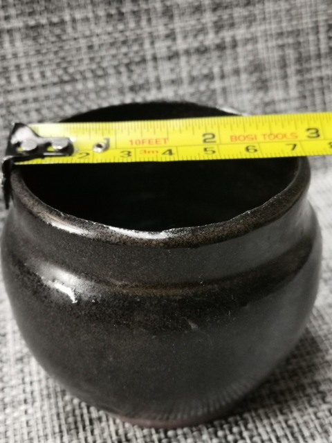 古玩陶瓷磁州窯明代茶葉末釉罐拍賣,當前價格333元