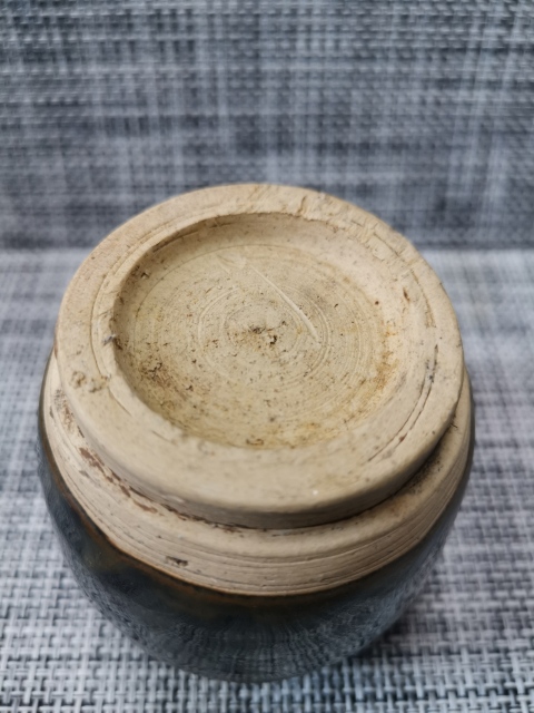 古玩陶瓷磁州窯窯變黑釉罐拍賣，當前價格999元