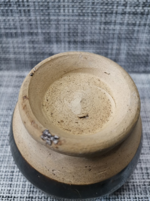 古玩陶瓷磁州窯窯變黑釉罐拍賣，當前價格999元