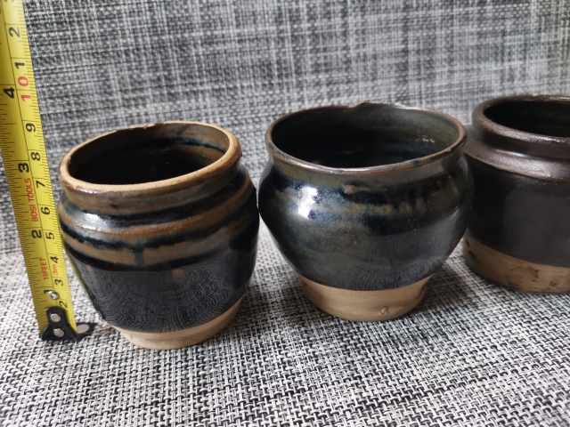 古玩陶瓷磁州窯窯變黑釉罐拍賣，當前價格999元