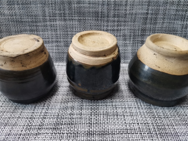古玩陶瓷磁州窯窯變黑釉罐拍賣，當前價格999元
