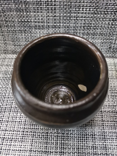 古玩陶瓷磁州窯窯變黑釉罐拍賣，當前價格999元