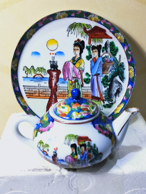 古玩陶瓷貼花彩瓷茶杯拍賣,當前價格299元