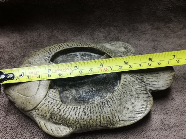 古玩雜項清代，鮭魚陶硯拍賣，當前價格2888元