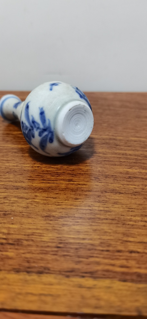 古玩陶瓷康熙青花花卉紋葫蘆瓶拍賣,當前價格1800元