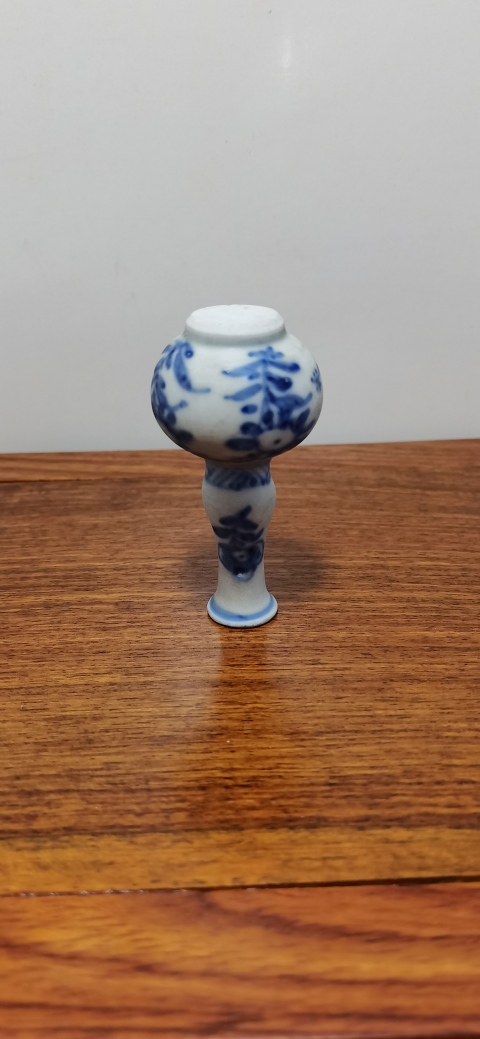 古玩陶瓷康熙青花花卉紋葫蘆瓶拍賣,當前價格1800元