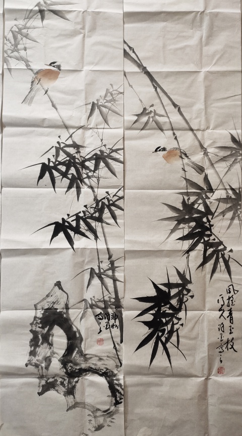 古玩字畫河南美術(shù)家協(xié)會(huì) 許墨《君子之風(fēng)四屏》拍賣,當(dāng)前價(jià)格1369元