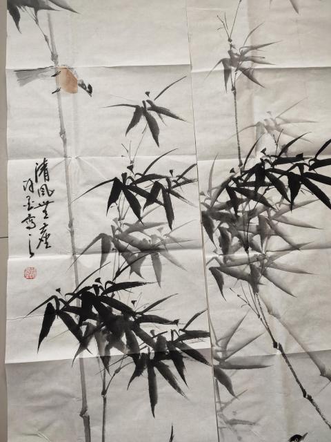 古玩字畫河南美術(shù)家協(xié)會(huì) 許墨《君子之風(fēng)四屏》拍賣,當(dāng)前價(jià)格1369元