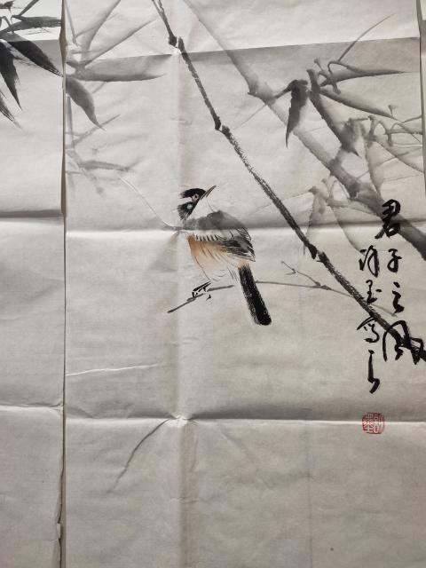 古玩字畫河南美術(shù)家協(xié)會(huì) 許墨《君子之風(fēng)四屏》拍賣,當(dāng)前價(jià)格1369元