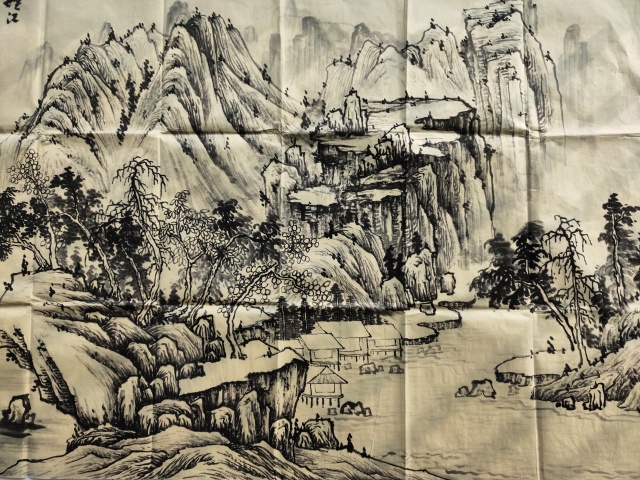 古玩字畫中國美術家協會會員 葉善華《煙江云山》拍賣，當前價格699元