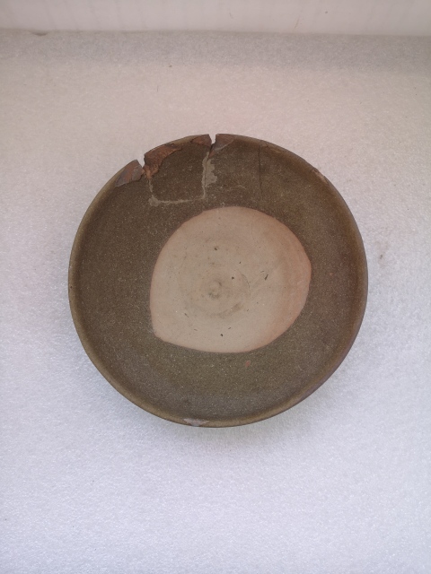 古玩陶瓷元代褐釉碗拍賣,當前價格298元