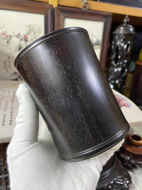 古玩雜項紅木素面筆筒拍賣,當前價格800元