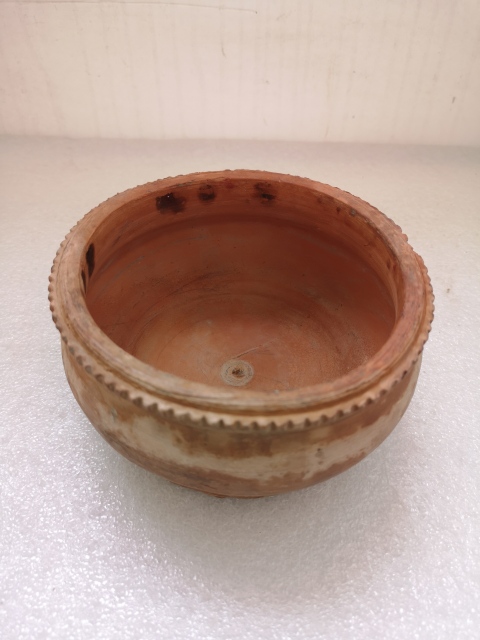 古玩陶瓷明末清初紅陶香爐拍賣，當前價格398元