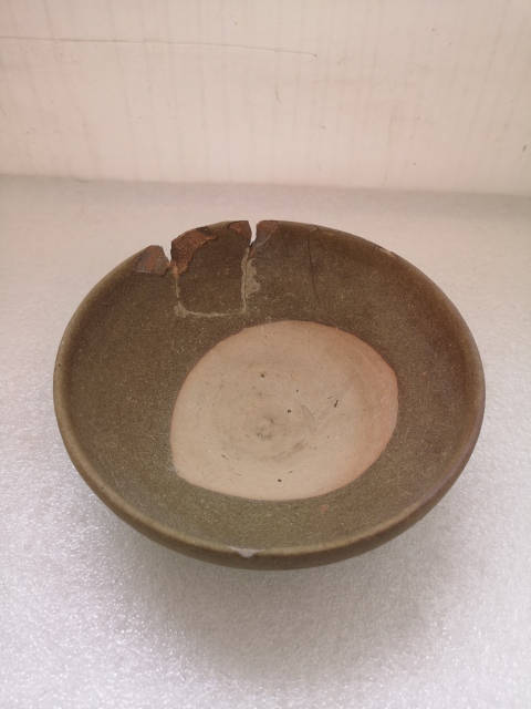 古玩陶瓷元代褐釉碗拍賣,當前價格298元