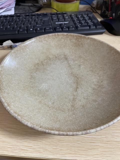 古玩陶瓷清中哥釉盤拍賣，當前價格398元