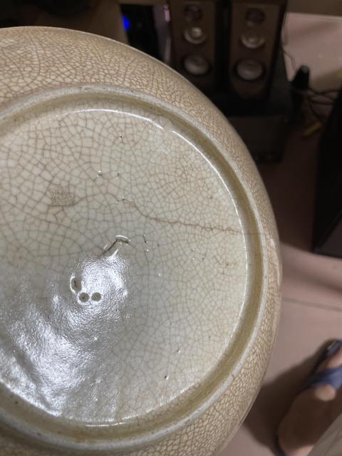 古玩陶瓷清中哥釉盤拍賣，當前價格398元