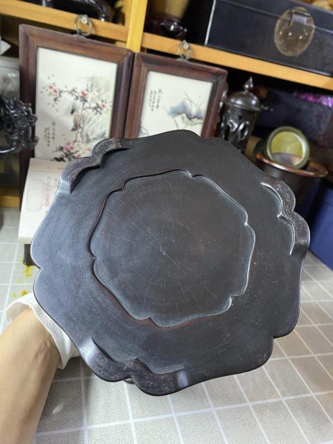 古玩雜項紅木倭角海棠筆筒拍賣，當前價格2800元
