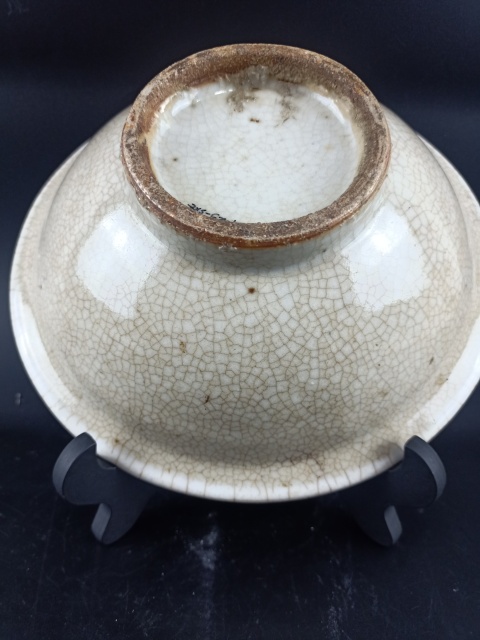 古玩陶瓷【清代】哥釉折沿碗【傳世佳品】拍賣，當(dāng)前價格0元