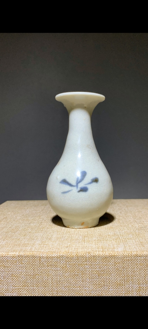 中国　青花　花卉文玉壷春瓶　N　R8966 中国 青花 花卉文玉壷春瓶 N R8966 （元青花玉壶春瓶- Top 100件