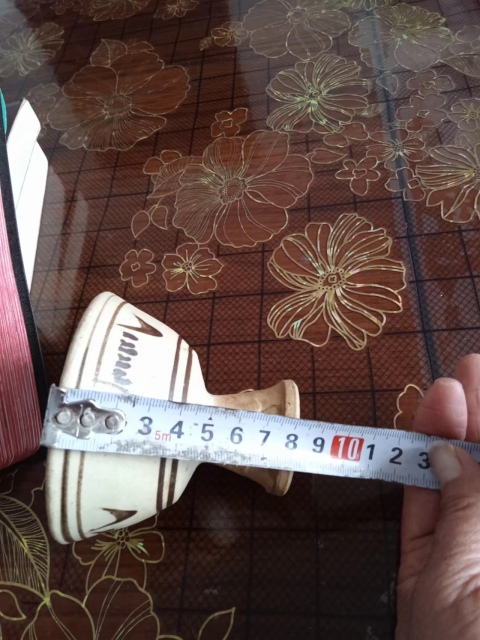 古玩陶瓷磁州窯白地黑花高足杯拍賣，當前價格1666元