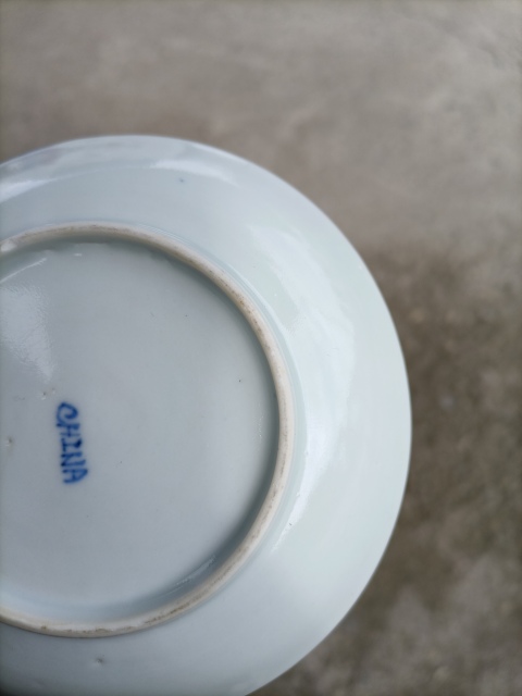 古玩陶瓷青花亭臺樓閣紋杯碟拍賣,當前價格1500元
