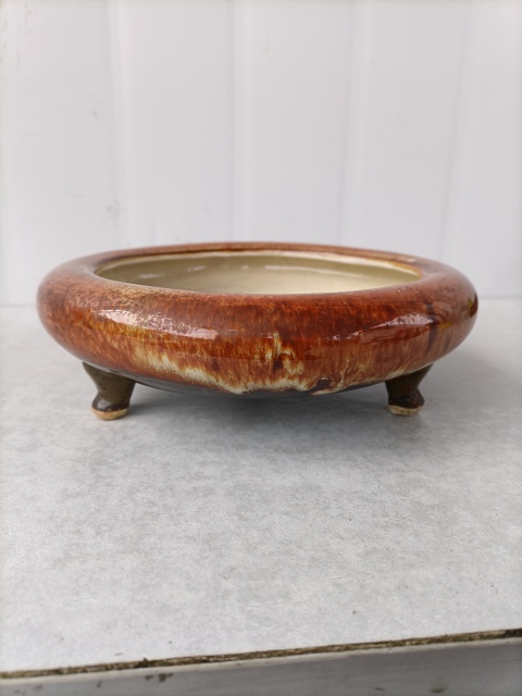 古玩陶瓷民國晚期至出口創(chuàng)匯褐釉洗拍賣，當前價格800元