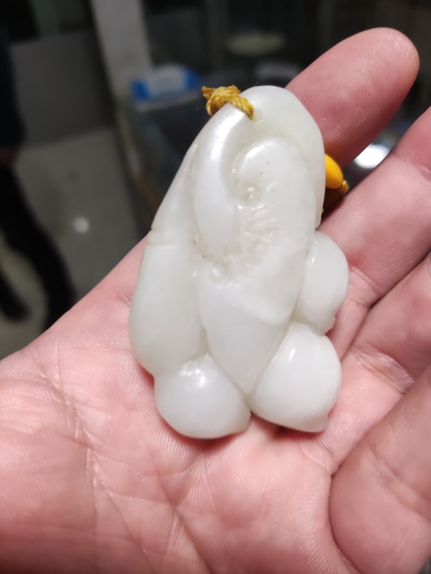 古玩玉器和田玉雕“福祿如意”墜拍賣，當前價格488元
