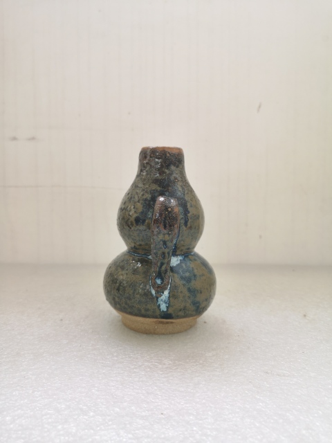 古玩陶瓷六十至八十年代窯變釉葫蘆型執壺拍賣,當前價格398元