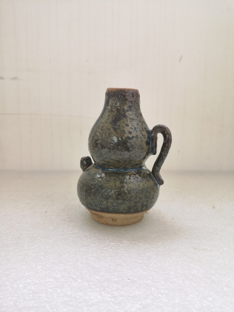 古玩陶瓷六十至八十年代窯變釉葫蘆型執壺拍賣,當前價格398元