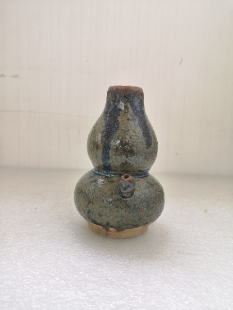古玩陶瓷六十至八十年代窯變釉葫蘆型執壺拍賣,當前價格398元