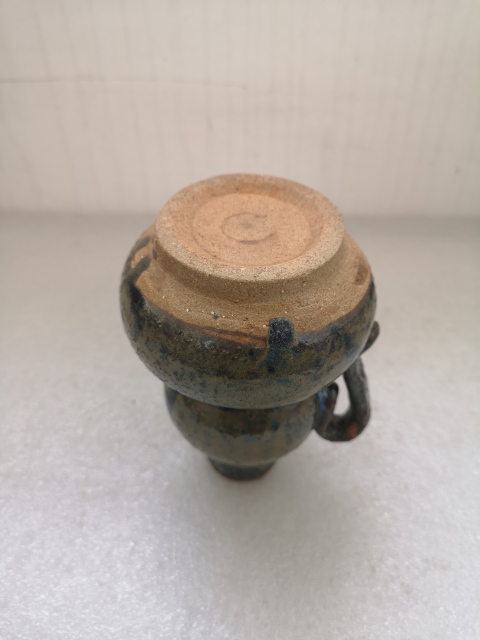 古玩陶瓷六十至八十年代窯變釉葫蘆型執壺拍賣,當前價格398元