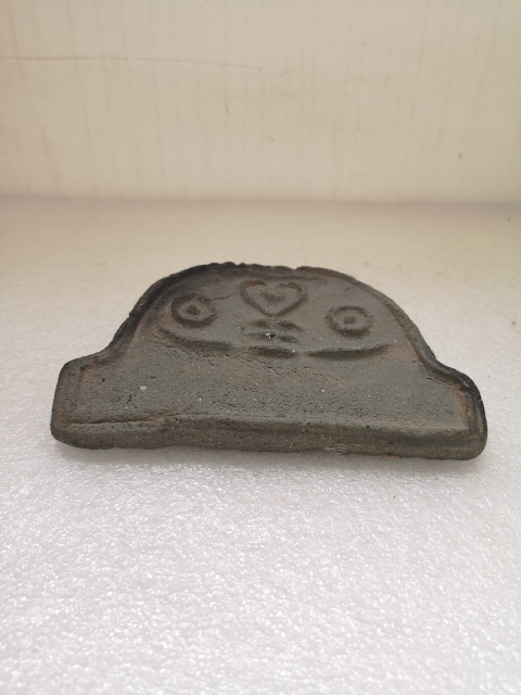 古玩陶瓷晚清灰陶印花瓦當拍賣，當前價格160元