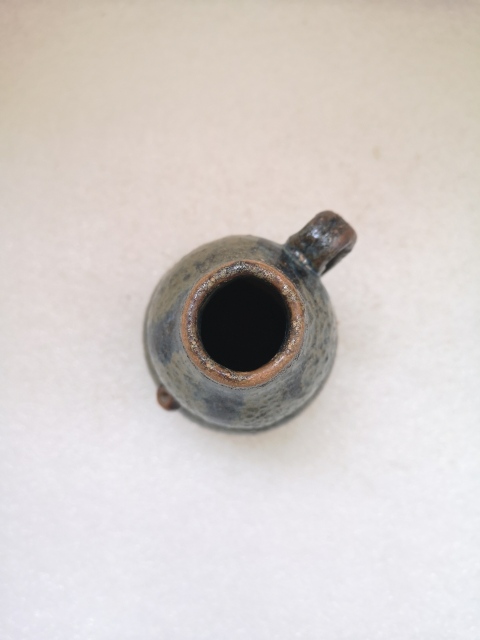 古玩陶瓷六十至八十年代窯變釉葫蘆型執壺拍賣,當前價格398元