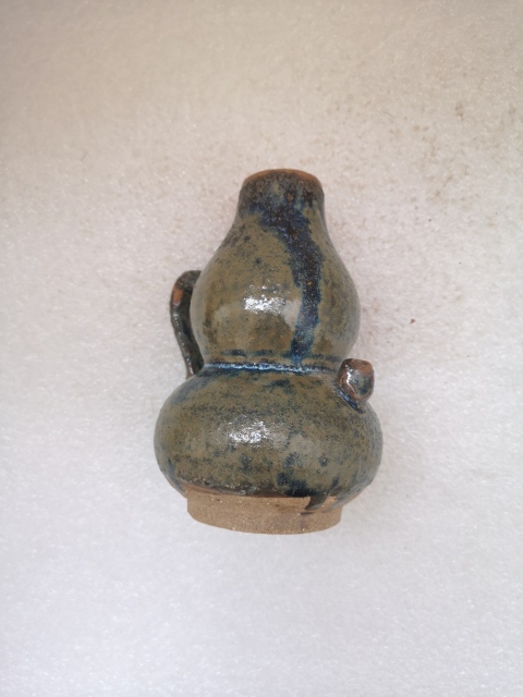 古玩陶瓷六十至八十年代窯變釉葫蘆型執壺拍賣,當前價格398元