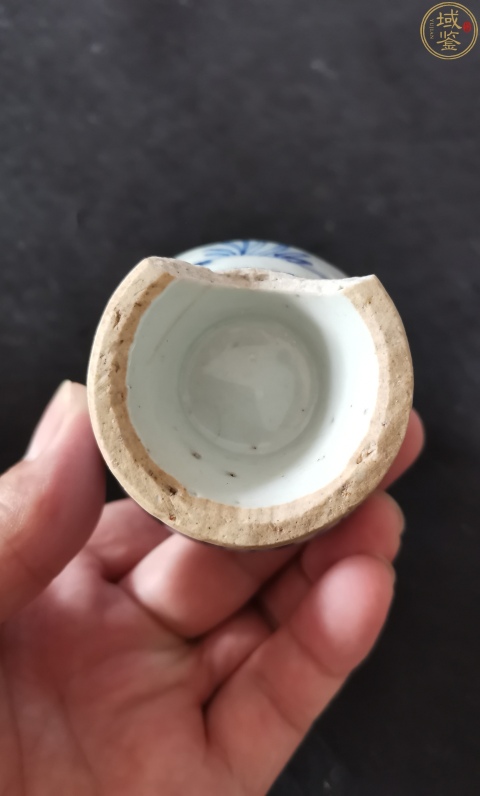 古玩陶瓷明代青花花卉紋蒜頭瓶拍賣,當前價格2500元