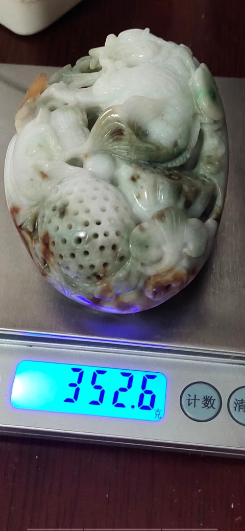古玩玉器翡翠件拍賣，當前價格5333元