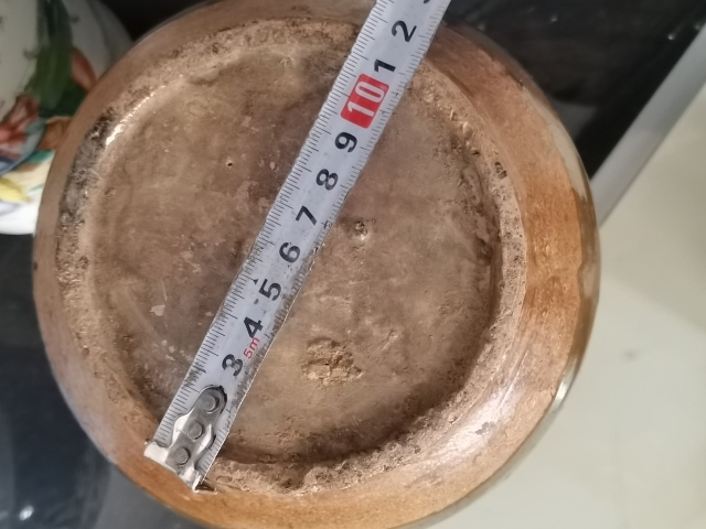 古玩陶瓷柴燒窯變磁州窯醬釉玉壺春瓶拍賣,當前價格1888元