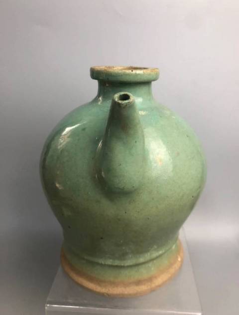 古玩陶瓷地方窯口綠釉執壺拍賣，當前價格2298元