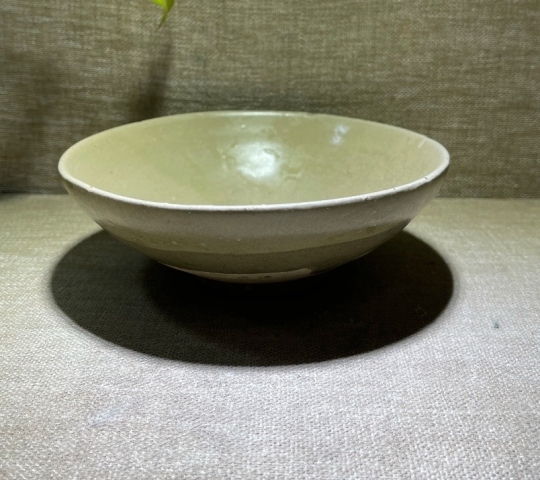 古玩陶瓷長沙窯青釉斗笠碗拍賣，當前價格6500元