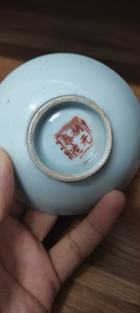 古玩陶瓷民國?白釉蓋碗拍賣,當前價格850元