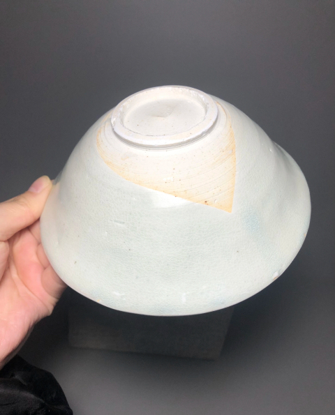 古玩陶瓷邢窯影青釉芒口出六筋梅花紋碗拍賣,當(dāng)前價格2888元