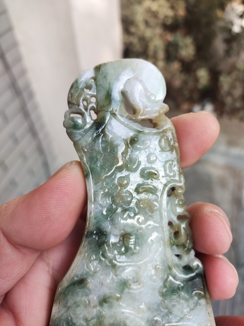 古玩玉器天翡翠龍鳳佩拍賣，當前價格400元