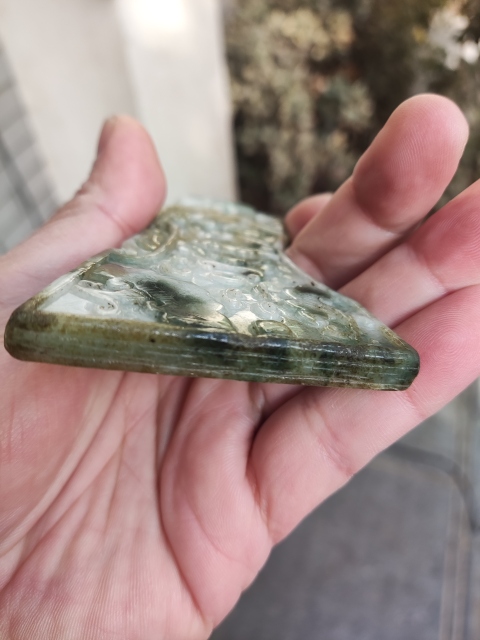古玩玉器天翡翠龍鳳佩拍賣，當前價格400元