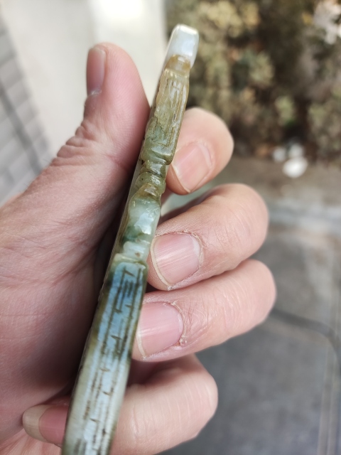 古玩玉器天翡翠龍鳳佩拍賣，當前價格400元