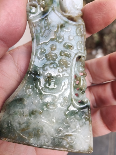 古玩玉器天翡翠龍鳳佩拍賣，當前價格400元
