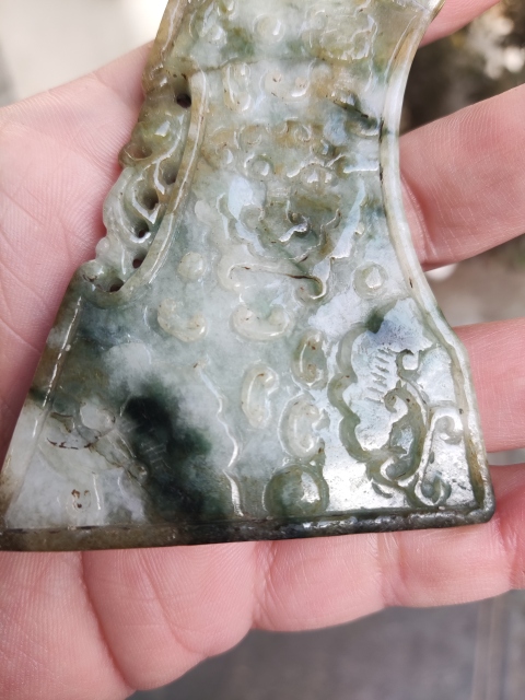 古玩玉器天翡翠龍鳳佩拍賣，當前價格400元