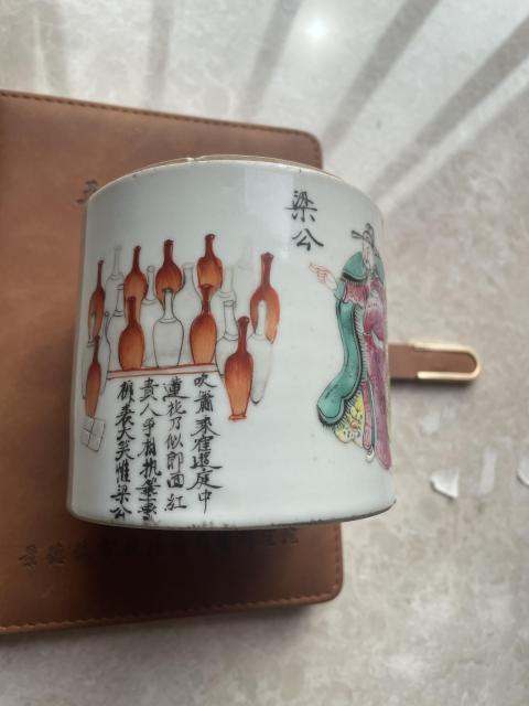 古玩陶瓷清代道光至咸豐無雙譜粉彩蓋缸拍賣,當前價格6800元