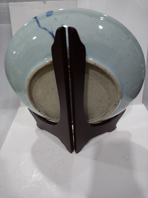 古玩陶瓷晚清青花釉里紅喜上眉梢盤拍賣,當前價格1688元