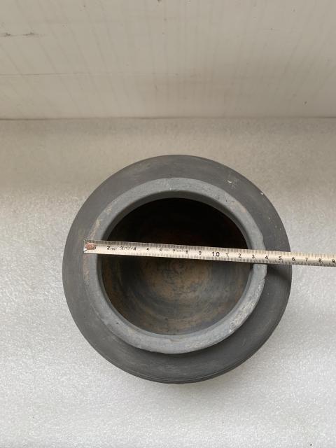 古玩陶瓷漢代灰陶罐拍賣,當前價格450元